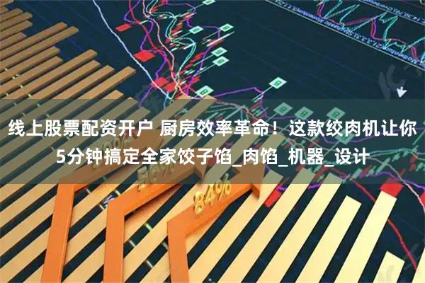 线上股票配资开户 厨房效率革命！这款绞肉机让你5分钟搞定全家饺子馅_肉馅_机器_设计